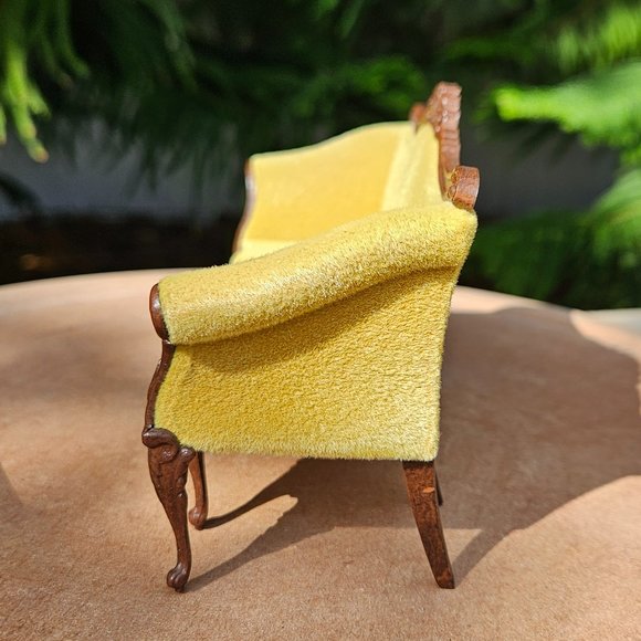 Chippendale Goebel Sofa Dollhouse Miniature 1:12 Scale - Picture 3 of 12